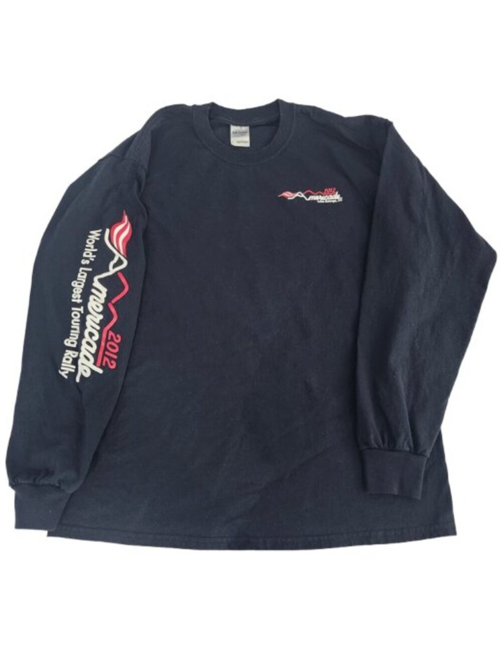 2012 Americade Motorcycle Rally 30th Anniversary Long Sleeve Shirt Men's Large